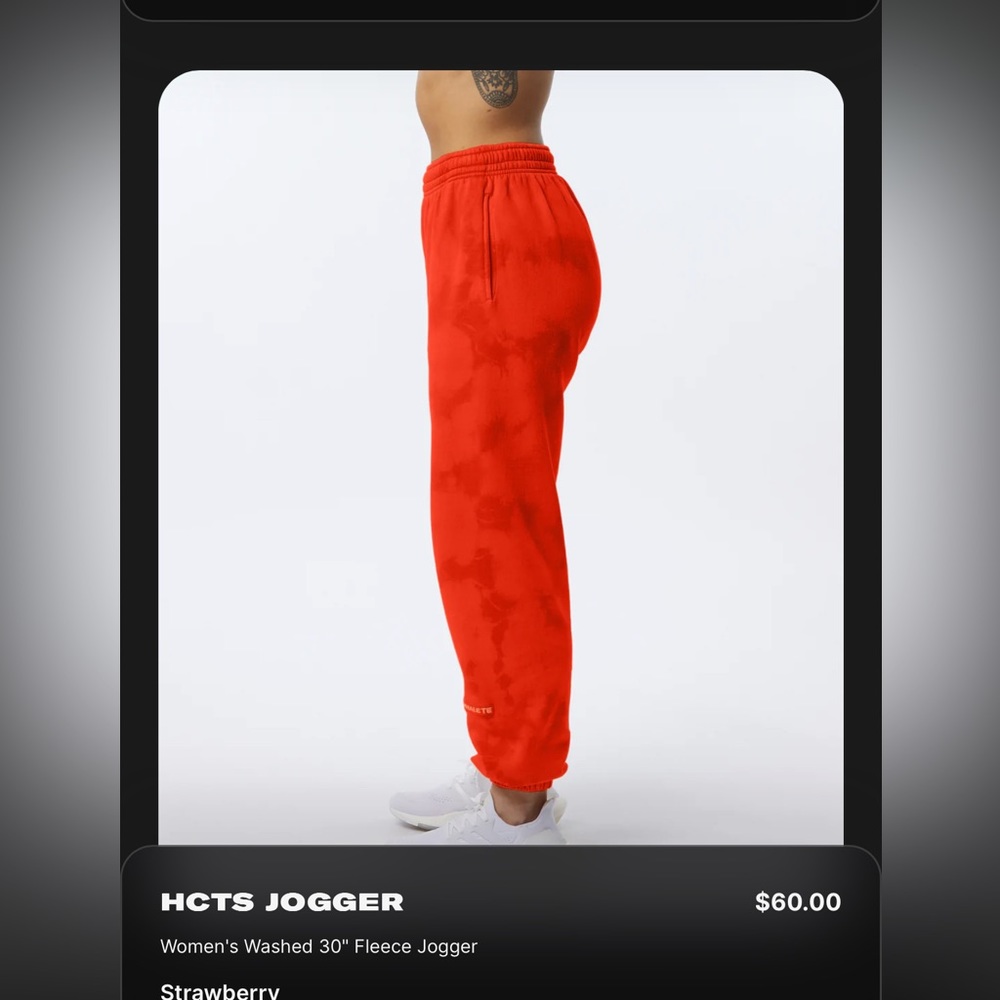 * NEVER BEEN WORN** large cozy strawberry Alphalete joggers